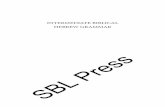 Press SBL · IntermedIate BIBlIcal HeBrew Grammar audent’s Guide to st Phonology and morphology eymondric d. re SBL Press