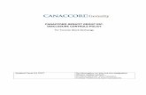 For Toronto Stock Exchange · CANACCORD GENUITY GROUP INC. DISCLOSURE CONTROLS POLICY For Toronto Stock Exchange Updated Fiscal Q1 2017 For information on who are the designated