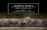 WORLD WAR I · ww1 years 100 the united states world war one centennial commission world war i armistice day centennial sacred service november 11, 2018 washington national cathedral