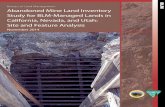 Abandoned Mine Land Inventory Study for BLM-Managed Lands ... · Abandoned Mine Land Inventory Study for BLM-Managed Lands in California, Nevada, and Utah: Site and Feature Analysis.