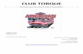 CLUB TORQUE - americancarclubcairns.comamericancarclubcairns.com/wp-content/uploads/Newsletter-July-2016.pdf · CLUB TORQUE All American Car Club of Cairns Newsletter Inside this