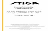 PARK PRESIDENT HST - STIGA-STOREview.stiga-store.com/files/IPL_Stiga_PARK_PRESIDENT_HST_13-1358-22_98... · Reservdelskatalog Parts Catalogue PARK PRESIDENT HST Utgåva Issue 46 -