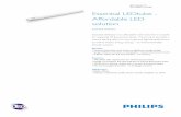 Essential LEDtube - Affordable LED solution · Taya – Cadivi – Ls Đối tác cần giải pháp: Cung cấp, hỗ trợ tính toán, lắp đặt dây điện; thi công lắp