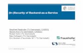 (In-)Security of Backend-as-a-Service · 13.11.15 | BlackHat Europe 2015 | 8 Agenda • Introducing BaaS • Security Analysis • Findings • Countermeasures • The Wishlist