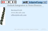 Outlook Integration in Notes/Domino · Mit Leidenschaft zum Erfolg : Domino & Notes Powered by Bundled-KnowHow Grundlagen User.id Notes.ini Names.nsf Mailfile.nsf Windows-User Profil