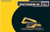  · komatsu pc78us-8 pc . the top of evolution —f workabillty pc78us- 8 safety comfort komtrax (jis) r z-l-c, to b it y & e c o total vehicle control iyz.d: c02 [ecot3] y 125'—y