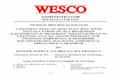ADMINISTRATOR WESCO UTILITY - wescoodisha.com · Jareikela, Dhulunda, Lakanpur for power supply to Mega Lift project” superscribing the Tender Specification No., Name of the work