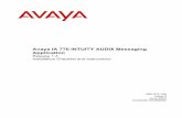Avaya IA 770 INTUITY AUDIX Messaging Application · agent, subcontractor, or working on your company™s behalf). Be aware that there is a risk of toll fraud associated with your