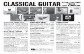 ClassiCal GuiTar T PuBliCaTions hal leonard · 20 studies for the classical guitar written by Beethoven’s contemporary, Fernando Sor, revised, edited and fingered by the great classical