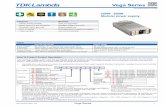 Vega Series - emea.lambda.tdk.com · For EE2, EE4, EE5L, EE5H, Z2, Z18 and Z19 modules Short Circuit Protection