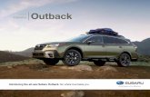 SUBARU 2020 Outback - xr793.com · INTRODUCTION Otac On Eition T in Atn Gn Mtaic it otiona an acco int an Otac Toin in Mantit Ga Mtaic. Guided by an outward passion. Introducin th