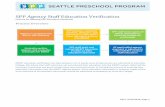 SPP Agency Staff Education Verification - Seattle · DEEL, 6/26/2016, Page 1 SPP Agency Staff Education Verification Criteria for Meeting SPP Education Standards Process Overview