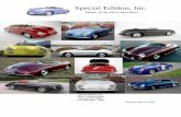 Special Edition, Inc - BECK Speedster · Special Edition, Inc. Home of the Beck Speedster Special Edition, Inc. was formed in the early 1980's and has been instrumental in the evolution