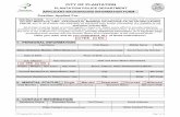 APPLICANT BACKGROUND INFORMATION FORM - City of … · PPD Applicant BI Form (Rev. 9/9/2016) Page 1 of 19. CITY OF PLANTATION. PLANTATION POLICE DEPARTMENT Position Applied For: INSTRUCTIONS: