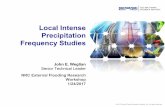 Local Intense Precipitation Frequency Studies - nrc.gov · EPRI published a report on assessing the precipitation-frequency curve for an inland and coastal site – EPRI ID 3002004400,