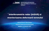 Interferometria radar (InSAR) si monitorizarea deformarii ... · Observand Pamantul din Spatiu Rezultatul eliminarii fazei provenite din avansul semnalului de-a lungul scoartei terestre