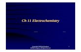 Ch 11 El t h i tCh 11 Electrochemistry - chem.ccu.edu.tbct/general chem (pdf)/Ch 11.pdf · Oxidation-reduction (redox) reaction : involves a transfer of electrons from thetransfer