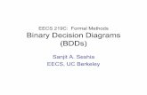 EECS 219C: Formal Methods Binary Decision Diagrams (BDDs)sseshia/219c/lectures/BinaryDecision... · 41 BDD Ordering in Practice • If we can derive a small upper bound using circuit