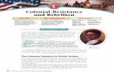 Colonial Resistance and Rebellion - mrlocke.com · 46 CHAPTER 2 Revolution and the Early Republic One American's Story Colonial Resistance and Rebellion Crispus Attucks was a sailor