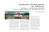 Inclusive Education in Ghana - medbox.org fileGHANA AND UNESCO 45 GHANA NATIONAL COMMISSION FOR UNESCO Brief Definition Inclusive Education (IE) is an approach or a process which occurs