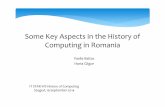 Vasile Baltac Horia Gligor - scholze-simmel.at · Some Key Aspects in the History of Computing in Romania Vasile Baltac Horia Gligor IT STAR WS History of Computing Szeged, 19 September