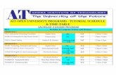 AIT-OPEN UNIVERSITY PROGRAMS -TUTORIAL SCHEDULE & …ait-open.net/elearning/file.php/1/AIT-OU-JANUARY_2019_TRIMESTER... · TRIMESTER 3 OUMH2203 English for Workplace Communication