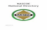 NASCOE National Directory · NASCOE National Officers President Vice President Dennis Ray C: 573-382-2087