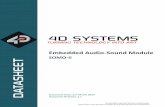 Embedded Audio Sound Module - produktinfo.conrad.com · Please refer to the 4D Systems website for the latest Revision of this document Embedded Audio-Sound Module ... The SOMO-II