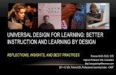 UNIVERSAL DESIGN FOR LEARNING: BETTER INSTRUCTION AND ... fileEMERGING TRENDS IN EDUCATION (NATIONAL RESEARCH COUNCIL, 2012) Cognitive skills (critical thinking, information literacy,
