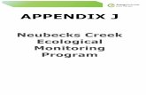 Neubecks Creek Ecological Monitoring Program J... · Neubecks Creek Ecological Monitoring Program Neubecks Creek EMP 2012 to Autumn 2018 16 November 2018 Cardno iv samples were available).