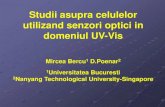 Studii asupra celulelor utilizand senzori optici in ... · Studii asupra celulelor utilizand senzori optici in domeniul UV-Vis Mircea Bercu1 D.Poenar2 1Universitatea Bucuresti 2Nanyang