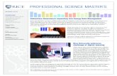 PROFESSIONAL SCIENCE MASTER’S Newsletter Spring 2018.pdf · professional science master’s spring 2018 programs bioscience and health policy environmental analysis nanoscale science