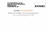 DSE POWER - شرکت ریان پیشرو · DSE POWER ® DSE7510 MK1 Control Module Document Number 057-088 Author : Anthony Manton