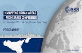 MAPPING URBAN AREAS FROM SPACE CONFERENCEdue.esrin.esa.int/muas2015/files/MUAS_handprogramme.pdf · 27 Urban Geometry Effects on Effective Emissivity and Surface Temperature Retrieval,