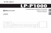 77-20L100001000 LP-P1000 - teac.com · english franÇais turntable audio system owner's manual mode d’emploi lp-p1000 z 77-20l100001000