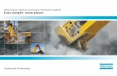 Atlas Copco medium and heavy hydraulic breakers Less ... · Atlas Copco medium and heavy hydraulic breakers Less weight, more power
