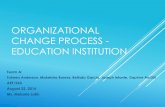 Organizational Change Process - Education Institution fileencourages individualized learning and initiative, encourages student growth, increased self-esteem, and helps open the way