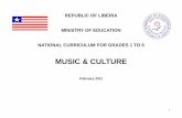 CURRICULUM FOR MUSIC & CULTURE file03.02.2016 · The revision and strengthening of our National Curriculum comes at a time when our nation is faced with the Herculean task or challenge