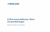 Chromebox for meetings - Asusdlcdnet.asus.com/pub/ASUS/Desktop/Vivo_PC/Chromebox_for_Meeting/s9152... · Conectar el receptor del mando a distancia Inserte la llave del receptor del