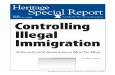 SR-66 August 25, 2009 Controlling Illegal Immigrations3.amazonaws.com/thf_media/2009/pdf/sr0066.pdf · 3 Controlling Illegal Immigration: State and Local Governments Must Do More