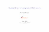 Reachability and error diagnosis in LR(1) parsersgallium.inria.fr/seminaires/transparents/20160215.Francois.Pottier.pdfOops Yea, right. $ menhir --lalr -lg 1 -la 1 parser.mly Grammar