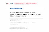 Fire Resistance of Concrete for Electrical Conductors · ~ ii ~ FOREWORD Electrical feeders for critical fire protection equipment such as fire pumps and emergency systems need to