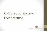 Cybersecurity and Cybercrime - Trinidad & Tobago Chamber ... · Objective of Presentation •What is the nature of Cybersecurity and Cybercrime? •Purpose of Legislation •Potential