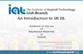 An Introduction to SR 28. - engineersireland.ie · IS EN 13108-21 Material Specification Factory Production Control and replacing BS 4987 and BS 594. Construction Products Directive