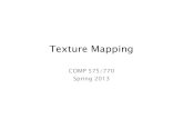 Texture Mapping - GAMMAgamma.cs.unc.edu/graphicscourse/15_texture_mapping.pdf · Environment Mapping Texture is an image of a complicated environment, sampled in all directions around