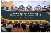 India Trade & Export Finance Conference 2015 · SBI Global State Bank of Mauritius Sumitomo Mitsui Banking Corporation The Bank of Tokyo-Mitsubishi UFJ Toronto Dominion Bank Westpac
