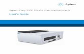 Agilent Cary 3500 UV-Vis UG Cary 3500... · The material contained in this document is provided “as is,” and is subject to being changed, without notice, in future editions. Further,