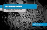 HELD FOR RANSOM - SecTor 2018 · What is Ransomware? • Windows ransomware, such as Cryptolocker, Cryptowall, Locky, and Samas, does not bother to steal your critical files (Office