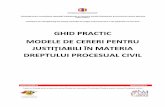 GHID PRACTIC MODELE DE CERERI PENTRU - inm-lex.ro justitiabili revizuit -modele de... · Cerere de reexaminare împotriva încheierii de respingere privind acordarea facilității