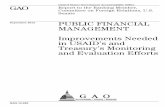 GAO-12-920, PUBLIC FINANCIAL MANAGEMENT: Improvements ... · Report to the Ranking Member, PUBLIC FINANCIAL MANAGEMENT Improvements Needed in USAID’s and Treasury’s Monitoring